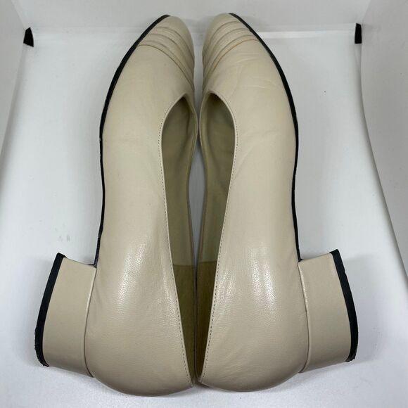 VINTAGE SELLY COMFORT FLEX HEELS LEATHER CREAM WHITE WOMEN'S SIZE 8.5 - Picture 7 of 11